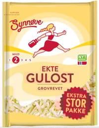 Gulost Ekte Revet 400g Synnøve