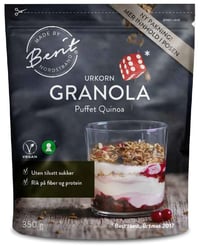 Urkorn Granola Puffet Quinoa 350g Berit