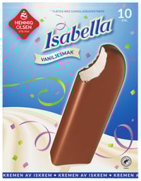 Isabella Vanilje 10stk Hennig-Olsen