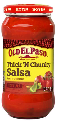 Old El Paso Thickn Chunky Salsa Hot 340g