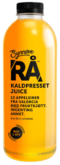 Rå Appelsinjuice 1l med Fruktkjøtt