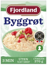 Byggrynsgrøt Av Skjåkgryn 370g Fjordland