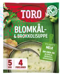Blomkål&Broccoli Suppe Kremet 64g Toro