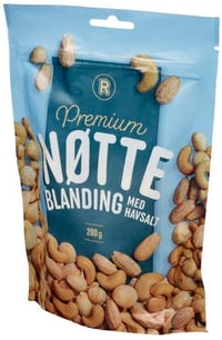 Premium nøtteblanding med havsalt 200 g