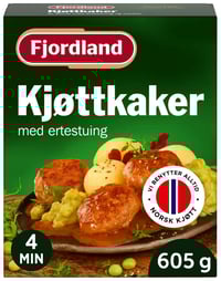 Kjøttkaker m/Ertestuing 605g Fjordland