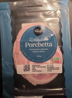 Porchetta Urtekrydret Rullestek, Skåret I Skiver