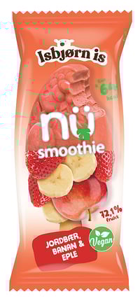 Nü Smoothie Jordbær Banan & Eple