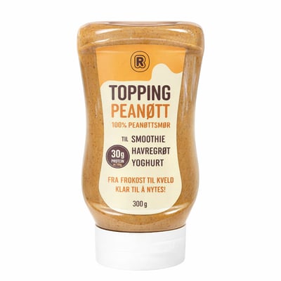 Topping Peanøtt 100% peanøttsmør