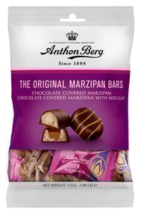 Marzipan Bars 110g pose Anthon Berg