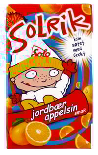 Solrik Jordbær/Appelsin Lettere 0,25l