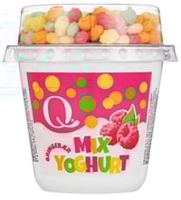 Q Mix Yoghurt Bringebær 135g