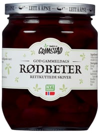 Rødbeter Gammeldags 585g Grimstad