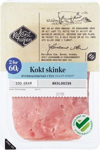 Kokt Skinke Økologisk, 100 g