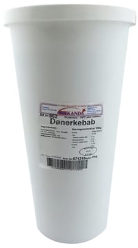Dønerkebab m/Stang 5kg Bøtte