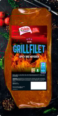 Svin Grillfilet Bbq 580g Gilde