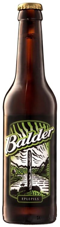 Eplepils Lys Gyllen 0,33l flaske Balder