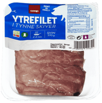 Coop Svin Ytrefilet i Tynne Skiver 370g