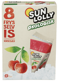 Sun Lolly Kirsebær Økologisk 8pk