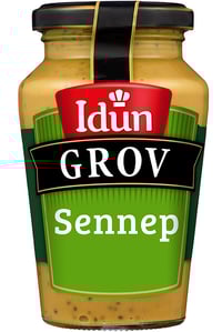 Sennep Grov 275g glass Idun
