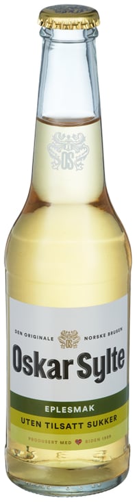 Oskar Sylte Eplebrus uten Tilsatt Sukker 0.33l