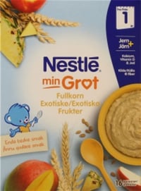 Min Fullkorngrøt Eksotiske Frukt 1år 480g Nestle