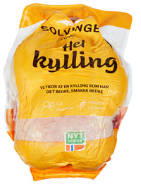 Rå Kylling 1600g Posepakket Solvinge