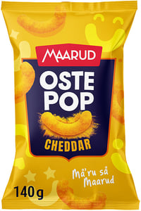 Ostepop Cheddar 140g Maarud