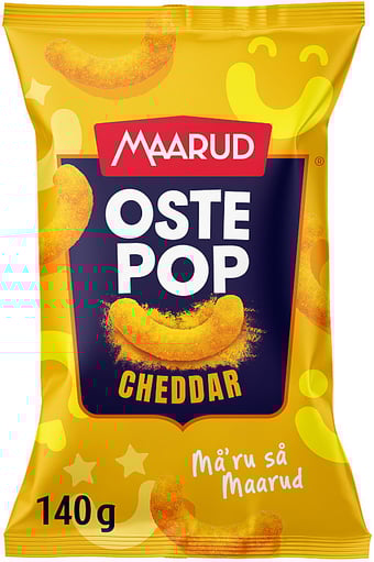 Ostepop Cheddar 140g Maarud