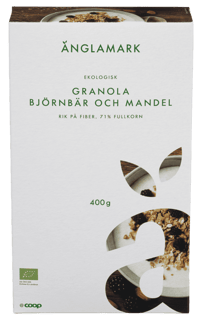 Änglamark Granola, Bjørnebær og Mandler 400g