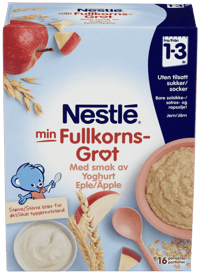 Nestlé Min Grøt Fullkorn Yoghurt, Eple 1år