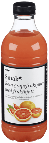 Smak Rosa Grapefrukt 1l