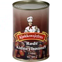 Røde Kidney Bønner I Vann 400g