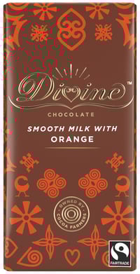 Orange Milk Chocolate 90g Divine
