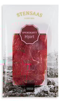 Spekekjøtt  av Hjort i Skiver, 50 g