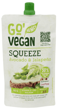 Go'Vegan Squeeze Avocado & Jalapeno 165g
