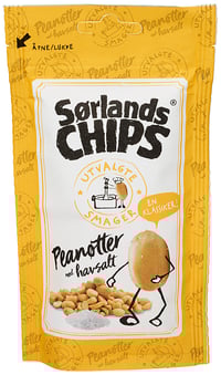 Sørlandschips Utvalgte Smager Peanøtter Havsalt 60g