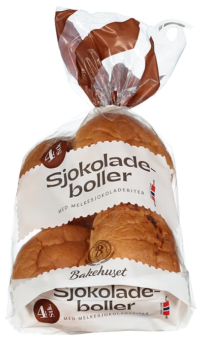 Sjokoladeboller 4stk Bakehuset