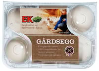 Gårdsegg M/L 6stk Ek