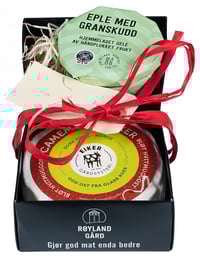 Gavepakke Eiker Camembert & Røyland Eplegelé m/Granskudd