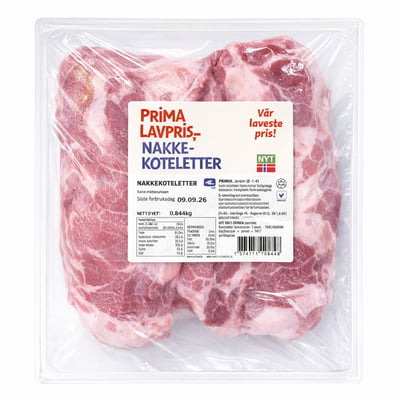 Prima Lavpris Nakkekoteletter