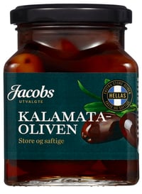Oliven Kalamata m/Sten 300g Jacobs Utvalgte