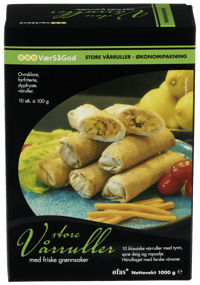 Værsgågod Vårruller med Grønnsaker 1kg