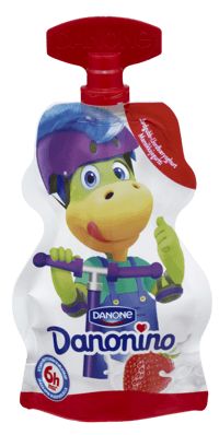 Danonino Yoghurt Jordbær Klemmepose 70g