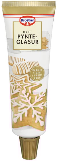 Pynteglasur Hvit 125g Tube Dr. Oetker