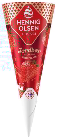 Krone-Is Jordbær 145ml Hennig Olsen