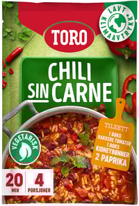 Chili Sin Carne Vegetar 190g Toro