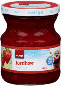 Coop Lett Jordbærsyltetøy 500g