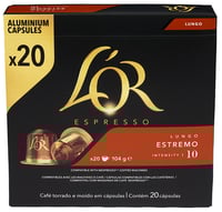 Lor Kaffekaps Lungo Estremo Ra 20stk