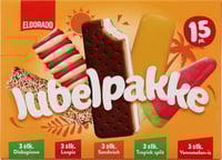 Jubelpakke Iskrem 15stk Eldorado