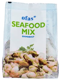 Seafoodmix Rå Stå pose 400g Øfas